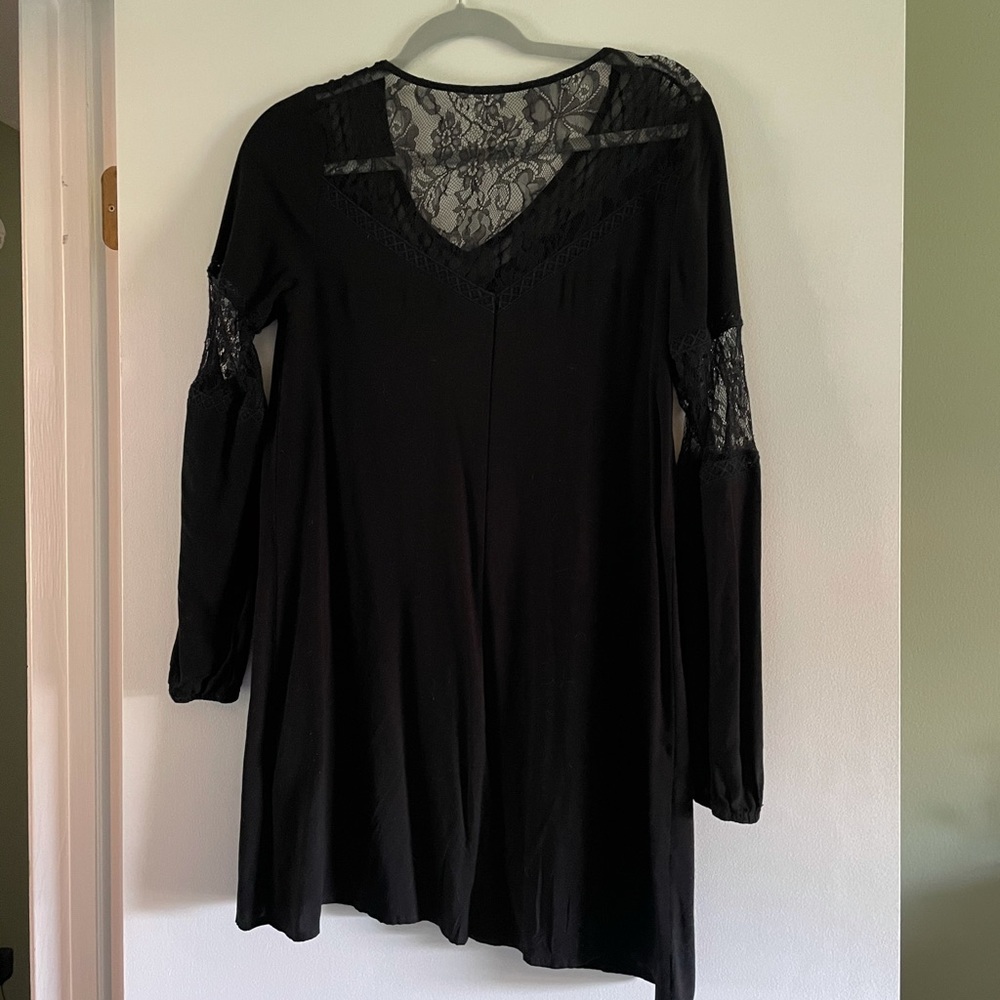 Express black lace dress